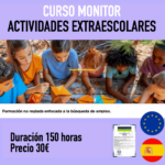 CURSO MONITOR ACTIVIDADES EXTRAESCOLARES